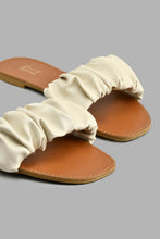 Load image into Gallery viewer, Redtag-Natural-Ruche-Mule-Colour:Beige,-Filter:Women's-Footwear,-New-In,-New-In-Women-FOO,-Non-Sale,-S22B,-Section:Women,-Women-Casual-Sandals-Women's-