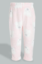 تنزيل الصورة على معرض الصور، Redtag-White-Printed-Fleece-Pyjama-Set-Pyjama-Sets-Infant-Girls-3 to 24 Months