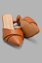 تنزيل الصورة على معرض الصور، Redtag-Tan-Pleat-Closed-Toe-Mule-Court-Shoes-Women's-