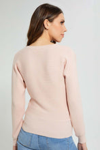 Load image into Gallery viewer, Redtag-Long-Sleeve-V-Neck-Pullover-Pullovers-Women's-