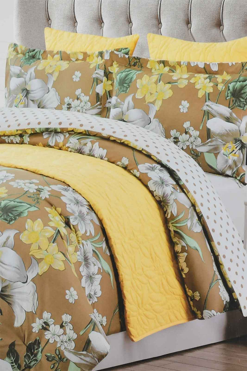 Redtag-Multicolour-Floral-Print-6-Piece-Comforter-Set-(Double-Size)-Comforters-Home-Bedroom-