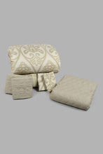 Load image into Gallery viewer, Redtag-Grey-Damask-Print-6-Piece-Comforter-Set-(Double-Size)-Comforters-Home-Bedroom-
