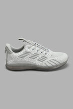 Load image into Gallery viewer, Redtag-Grey-Ribbed-Knit-Sneaker-Sneakers-Senior-Boys-5 to 14 Years