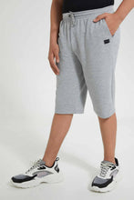 تنزيل الصورة على معرض الصور، Redtag-Grey-Pique-Active-Short-Active-Shorts-Senior-Boys-9 to 14 Years