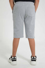 تنزيل الصورة على معرض الصور، Redtag-Grey-Pique-Active-Short-Active-Shorts-Senior-Boys-9 to 14 Years