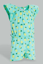 Load image into Gallery viewer, Redtag-Mint-Printed-Playsuit-Jumpsuits-Infant-Girls-3 to 24 Months