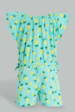 Load image into Gallery viewer, Redtag-Mint-Printed-Playsuit-Jumpsuits-Infant-Girls-3 to 24 Months