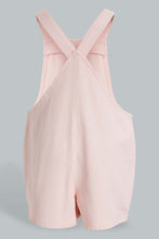 Load image into Gallery viewer, Redtag-Pink-Denim-Coloured-Dungree-Jumpsuits-Infant-Girls-3 to 24 Months