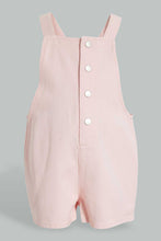 Load image into Gallery viewer, Redtag-Pink-Denim-Coloured-Dungree-Jumpsuits-Infant-Girls-3 to 24 Months