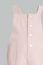 Load image into Gallery viewer, Redtag-Pink-Denim-Coloured-Dungree-Jumpsuits-Infant-Girls-3 to 24 Months