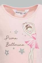 تنزيل الصورة على معرض الصور، Redtag-Pink-Placement-Print-Mesh-Dress-Dresses-Infant-Girls-3 to 24 Months