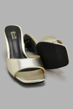 تنزيل الصورة على معرض الصور، Redtag-Gold-Mule-With-Special-Heel-Mules-Women's-