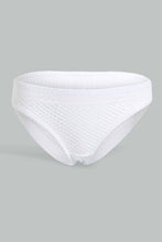 Load image into Gallery viewer, Redtag-Black-And-White-Plain-Mesh-Bikini-Brief-(2-Pack)-Briefs-Bikini-Women's-