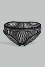 Load image into Gallery viewer, Redtag-Black-And-White-Plain-Mesh-Bikini-Brief-(2-Pack)-Briefs-Bikini-Women's-