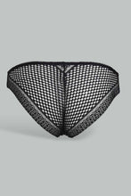 Load image into Gallery viewer, Redtag-Black-And-White-Plain-Mesh-Bikini-Brief-(2-Pack)-Briefs-Bikini-Women's-