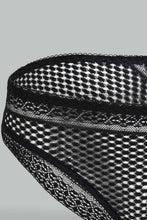 Load image into Gallery viewer, Redtag-Black-And-White-Plain-Mesh-Bikini-Brief-(2-Pack)-Briefs-Bikini-Women's-