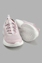 Load image into Gallery viewer, Redtag-Lilac-Fly-Knit-Lace-Up-Slip-Ons-Women's-