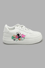 Load image into Gallery viewer, Redtag-White-Trainer-With-Heart-Print-Chunky-Women's-