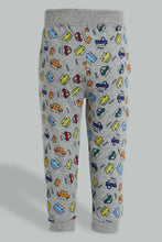 تنزيل الصورة على معرض الصور، Redtag-Red-And-Grey-Printed-Active-Pant-(2-Pack)-Joggers-Infant-Boys-3 to 24 Months