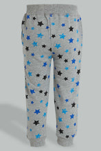 تنزيل الصورة على معرض الصور، Redtag-Black-And-Grey-Printed-Active-Pants-(2-Pack)-Joggers-Infant-Boys-3 to 24 Months