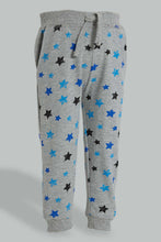 تنزيل الصورة على معرض الصور، Redtag-Black-And-Grey-Printed-Active-Pants-(2-Pack)-Joggers-Infant-Boys-3 to 24 Months