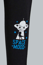 تنزيل الصورة على معرض الصور، Redtag-Black-And-Grey-Printed-Active-Pants-(2-Pack)-Joggers-Infant-Boys-3 to 24 Months