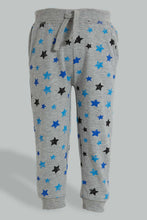 تنزيل الصورة على معرض الصور، Redtag-Black-And-Grey-Printed-Active-Pants-(2-Pack)-Joggers-Infant-Boys-3 to 24 Months