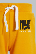 Load image into Gallery viewer, Redtag-Ecru-And-Mustard-Active-Pant-(2-Pack)-Joggers-Infant-Boys-3 to 24 Months
