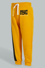 Load image into Gallery viewer, Redtag-Ecru-And-Mustard-Active-Pant-(2-Pack)-Joggers-Infant-Boys-3 to 24 Months
