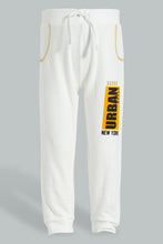 Load image into Gallery viewer, Redtag-Ecru-And-Mustard-Active-Pant-(2-Pack)-Joggers-Infant-Boys-3 to 24 Months