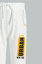 Load image into Gallery viewer, Redtag-Ecru-And-Mustard-Active-Pant-(2-Pack)-Joggers-Infant-Boys-3 to 24 Months