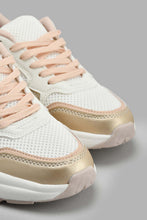 Load image into Gallery viewer, Redtag-Multicolour-Chunky-Sneaker-With-Pink-Highlights-Chunky-Women's-
