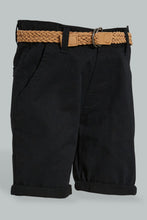 تنزيل الصورة على معرض الصور، Redtag-Black-Convass-Belt-Chino-Short-Character,-Colour:Black,-Filter:Infant-Boys-(3-to-24-Mths),-Infant-Boys-Shorts,-New-In,-New-In-INB,-Non-Sale,-S22B,-Section:Kidswear,-TBL-Infant-Boys-3 to 24 Months