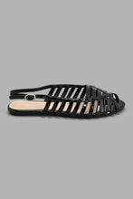 Load image into Gallery viewer, Redtag-Black-Patent-Strappy-Slingback-Slingbacks-Women's-