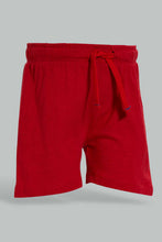 Load image into Gallery viewer, Redtag-Red-Slub-Jersey-Active-Short-Active-Shorts-Infant-Boys-3 to 24 Months