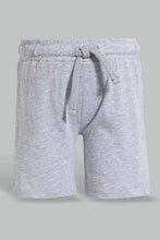 Load image into Gallery viewer, Redtag-Grey-Slub-Jersey-Active-Short-Active-Shorts-Infant-Boys-3 to 24 Months