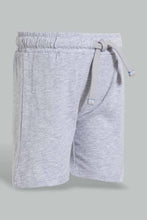 Load image into Gallery viewer, Redtag-Grey-Slub-Jersey-Active-Short-Active-Shorts-Infant-Boys-3 to 24 Months