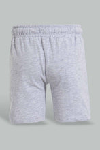 Load image into Gallery viewer, Redtag-Grey-Slub-Jersey-Active-Short-Active-Shorts-Infant-Boys-3 to 24 Months