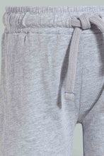 Load image into Gallery viewer, Redtag-Grey-Slub-Jersey-Active-Short-Active-Shorts-Infant-Boys-3 to 24 Months