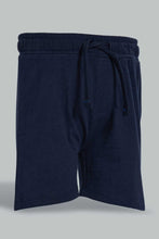 Load image into Gallery viewer, Redtag-Navy-Slub-Jersey-Active-Short-Active-Shorts-Infant-Boys-3 to 24 Months