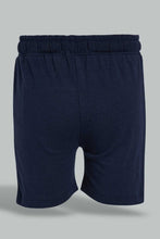 Load image into Gallery viewer, Redtag-Navy-Slub-Jersey-Active-Short-Active-Shorts-Infant-Boys-3 to 24 Months