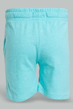 Load image into Gallery viewer, Redtag-Blue-Slub-Jersey-Active-Short-Active-Shorts-Infant-Boys-3 to 24 Months
