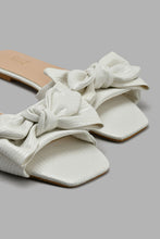 تنزيل الصورة على معرض الصور، Redtag-Ivory-Bow-Trim-Mule-Mules-Women's-