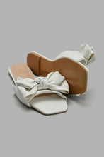 تنزيل الصورة على معرض الصور، Redtag-Ivory-Bow-Trim-Mule-Mules-Women's-