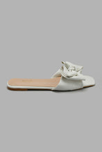 تنزيل الصورة على معرض الصور، Redtag-Ivory-Bow-Trim-Mule-Mules-Women's-
