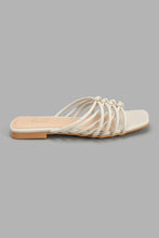 تنزيل الصورة على معرض الصور، Redtag-Ivory-Strappy-Knot-Mule-Mules-Women's-