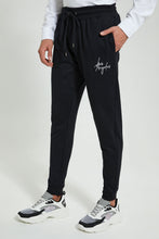 تنزيل الصورة على معرض الصور، Redtag-Black-Signature-Jog-Pant-Joggers-Men's-