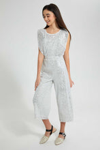 تنزيل الصورة على معرض الصور، Redtag-Silver-Sequin-Trouser-Cargo-Pants-Senior-Girls-9 to 14 Years