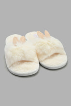 Load image into Gallery viewer, Redtag-White-Bunny-Ears-Slipper-Slippers-Women's-