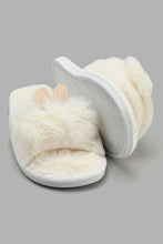 Load image into Gallery viewer, Redtag-White-Bunny-Ears-Slipper-Slippers-Women's-